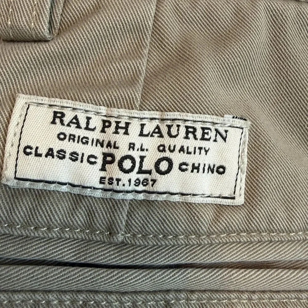 Polo Ralph Lauren Prospect Pant Chino Khaki Tan 100% Cotton 38/29 Classic Twill